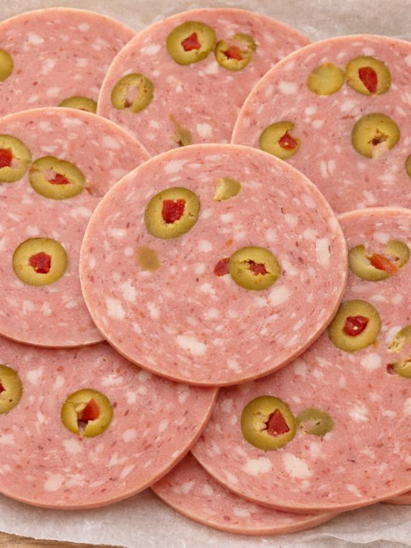 Mortadela com azeitonas