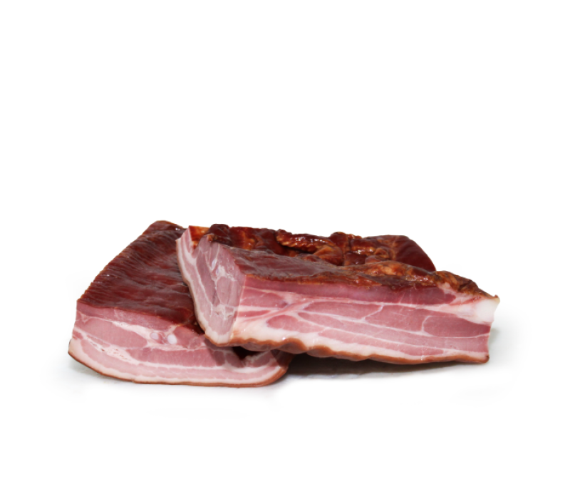 Toucinho fumado metades